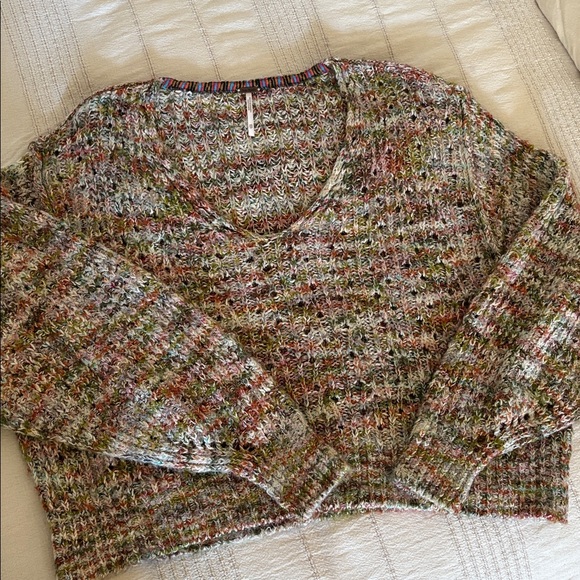 FREE PEOPLE Slouchy Crop Sweater - Picture 3 of 12